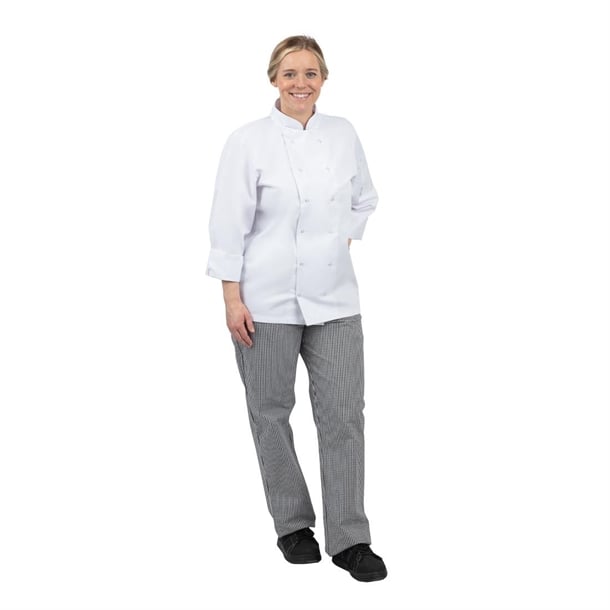 Whites Vegas Black/White Check Trousers Size S (5 Pack)