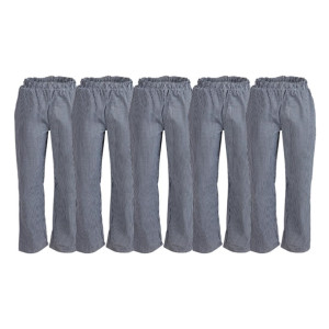 Whites Vegas Black/White Check Trousers Size S (5 Pack)