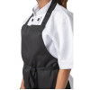 Nisbets Essentials Bib Apron Polycotton Black (2 pack)