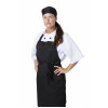 Nisbets Essentials Bib Apron Polycotton Black (2 pack)