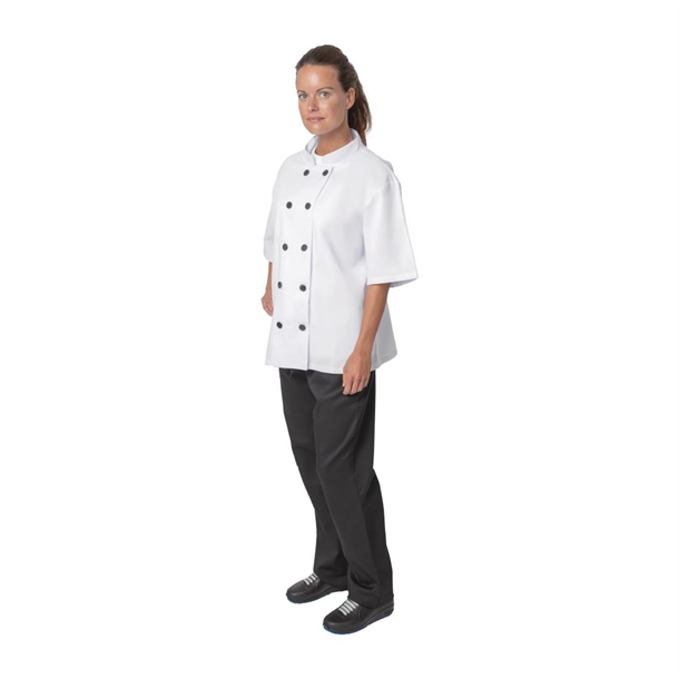 Nisbets Essentials Chef Jackets White (Pack of 2)