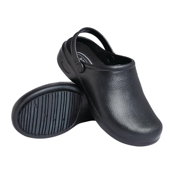 Nisbets Essentials SJ Chef Clogs Black