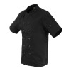 Whites Vegas Unisex Chef Jackets Short Sleeve Black Whites Vegas Unisex Chef Jackets Short Sleeve Black