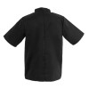 Whites Vegas Unisex Chef Jackets Short Sleeve Black Whites Vegas Unisex Chef Jackets Short Sleeve Black