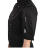 Whites Vegas Unisex Chef Jackets Short Sleeve Black Whites Vegas Unisex Chef Jackets Short Sleeve Black