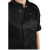 Whites Vegas Unisex Chef Jackets Short Sleeve Black Whites Vegas Unisex Chef Jackets Short Sleeve Black