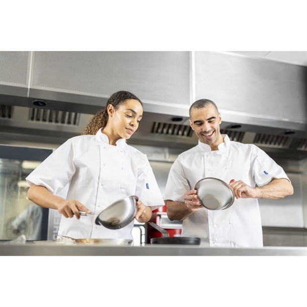 Whites Vegas Unisex Chef Jackets Short Sleeve White