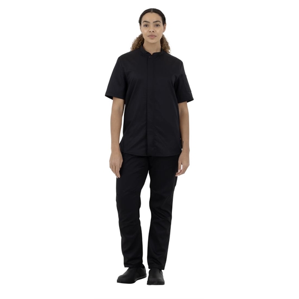 Southside Harlem Chefs Jacket Black Short Sleeve Mesh