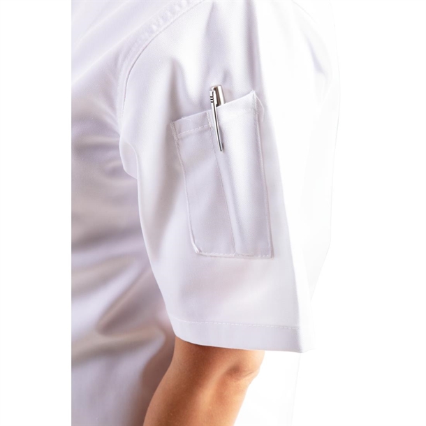 Whites Chicago Unisex Chef Jackets Short Sleeve White