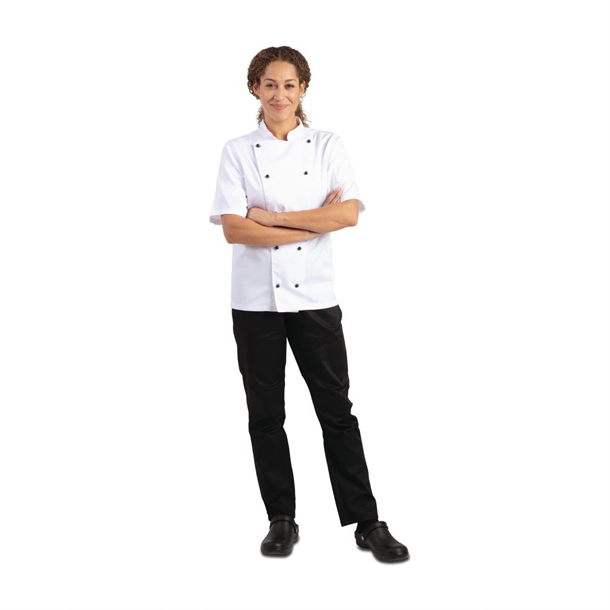 Whites Chicago Unisex Chef Jackets Short Sleeve White