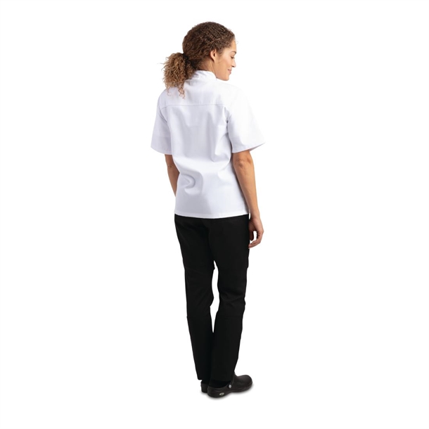 Whites Chicago Unisex Chef Jackets Short Sleeve White