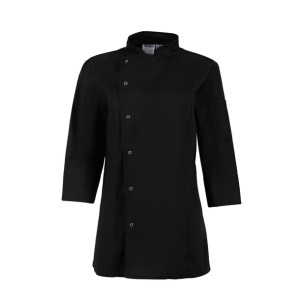 Whites Womens Fitted Chef Jacket Black