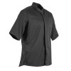 Southside Band Collar Unisex Chef Jacket Black
