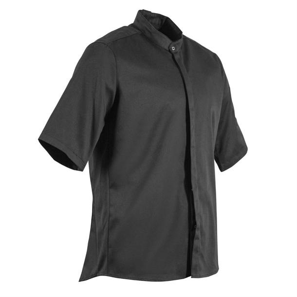 Southside Band Collar Unisex Chef Jacket Black