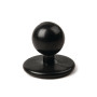 Whites Stud Buttons Black (12 Pack)
