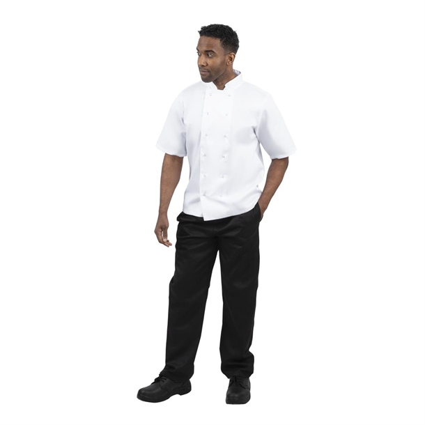 Whites Boston Unisex Chef Jackets Short Sleeve White (5 Pack) Whites Boston Unisex Chef Jackets Short Sleeve White (5 Pack)