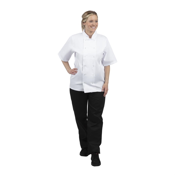 Whites Boston Unisex Chef Jackets Short Sleeve White (5 Pack) Whites Boston Unisex Chef Jackets Short Sleeve White (5 Pack)