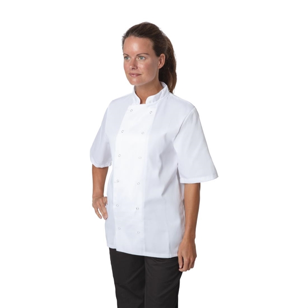 Whites Boston Unisex Chef Jackets Short Sleeve White (5 Pack) Whites Boston Unisex Chef Jackets Short Sleeve White (5 Pack)