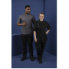 Southside Band Collar Unisex Chef Jacket Charcoal
