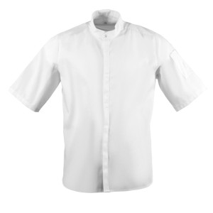Southside Band Collar Unisex Chef Jacket White