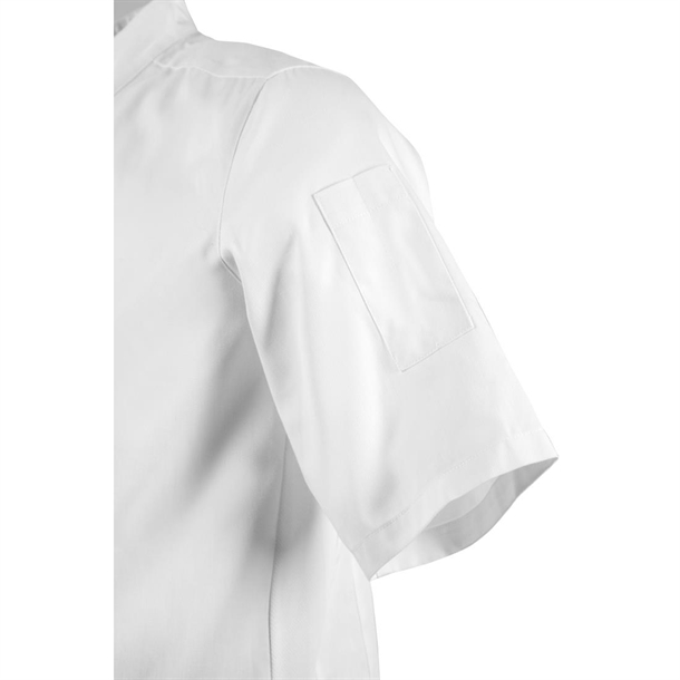 Southside Band Collar Unisex Chef Jacket White