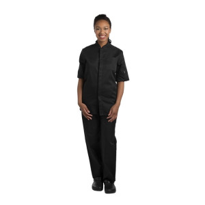 Le Chef Unisex Contemporary Prep Shirt Black