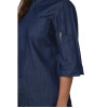 Southside NY Queens Womens Denim Lightweight Chefs Shirt Size L Southside NY Queens Womens Denim Lightweight Chefs Shirt Size L