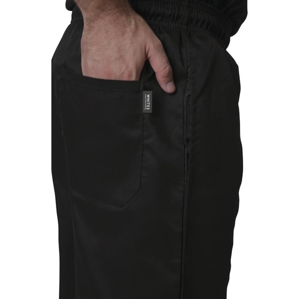 Whites Unisex Vegas Chef Pants Black
