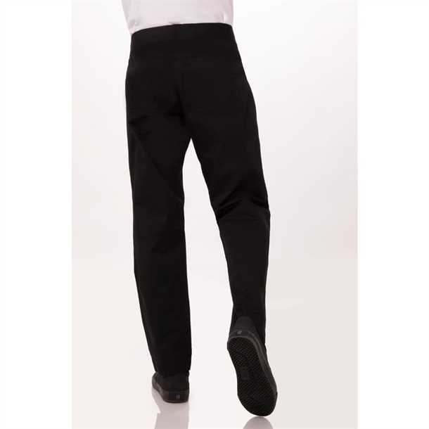 Chef Works Men's Lightweight Slim Trouser Black Chef Works Men's Lightweight Slim Trouser Black