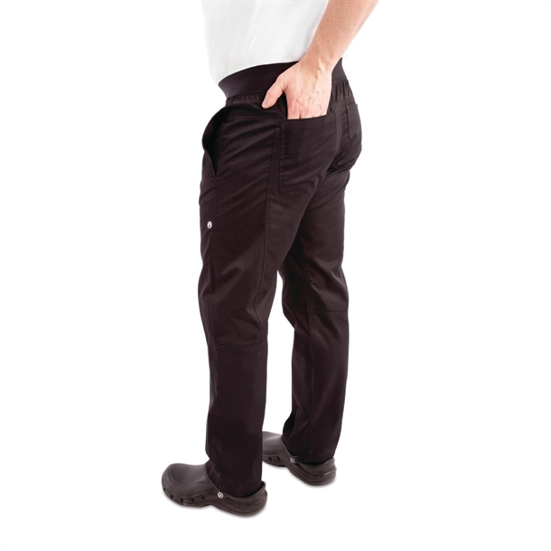 Chef Works Men's Lightweight Slim Trouser Black Chef Works Men's Lightweight Slim Trouser Black