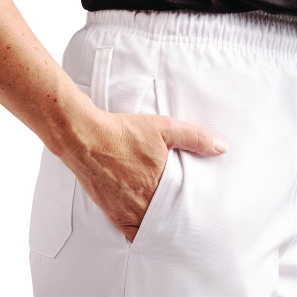 Whites Easyfit Chef Pants Teflon White