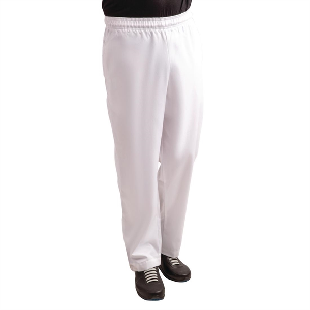 Whites Easyfit Chef Pants Teflon White