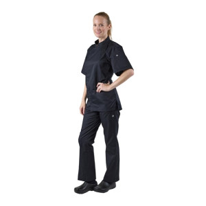 Chef Works Cannes Press Stud Chef Jacket Black