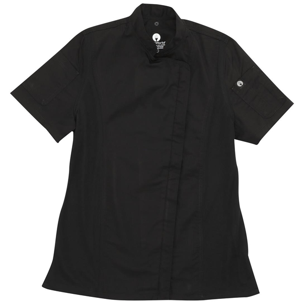 Chef Works Womens Springfield Zip Chefs Jacket Black
