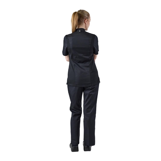 Chef Works Womens Springfield Zip Chefs Jacket Black
