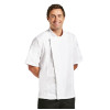 Chef Works Springfield Zipper Mens Chefs Jacket White