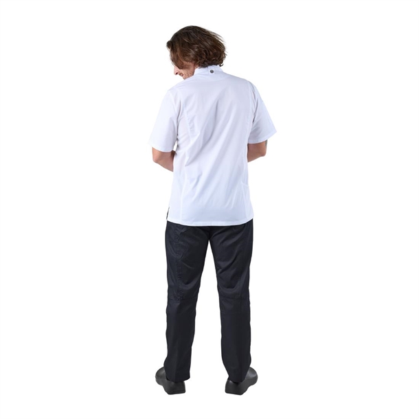 Chef Works Springfield Zipper Mens Chefs Jacket White