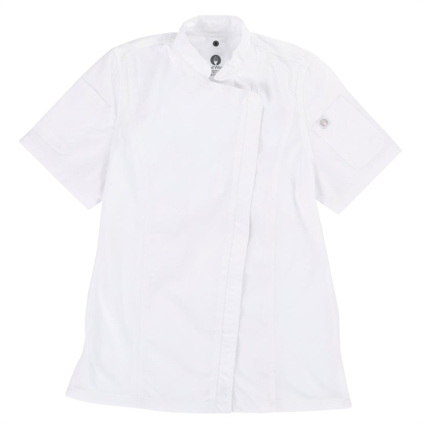 Chef Works Womens Springfield Zip Chefs Jacket White