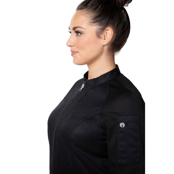 Chef Works Arcadia Women's Chef Jacket Black