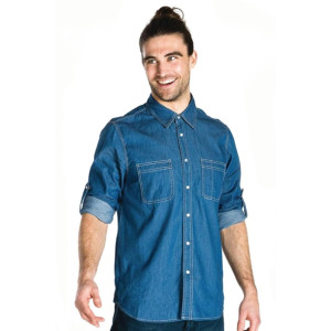 Urbanbar Dexter Men's Denim Shirt Dark Indigo