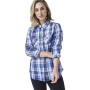Urbanbar Harvey Women's Checkered Shirt Blue