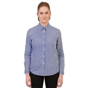 Urbanbar Teddy Women's Gingham Shirt Cobalt