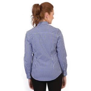 Urbanbar Teddy Women's Gingham Shirt Cobalt