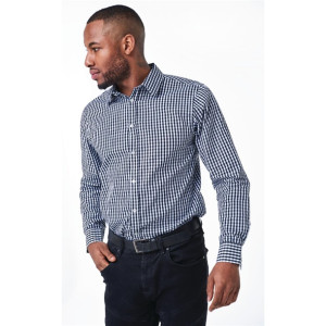 Urbanbar Teddy Men's Gingham Shirt Black