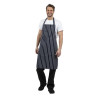 Whites Butchers Stripe Bib Apron Blue/White Whites Butchers Stripe Bib Apron Blue/White
