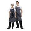 Whites Butchers Stripe Bib Apron Blue/White Whites Butchers Stripe Bib Apron Blue/White