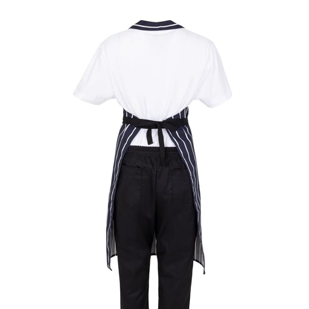 Whites Butchers Stripe Bib Apron Blue/White Whites Butchers Stripe Bib Apron Blue/White