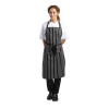 Whites Bib Apron Black/White Butchers Stripe Whites Bib Apron Black/White Butchers Stripe