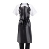 Whites Bib Apron Black/White Butchers Stripe Whites Bib Apron Black/White Butchers Stripe