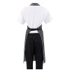 Whites Bib Apron Black/White Butchers Stripe Whites Bib Apron Black/White Butchers Stripe